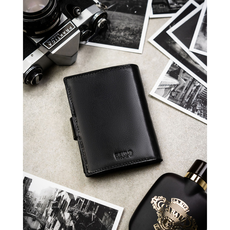 Skórzany męski portfel Peterson PTN N4L-BUF