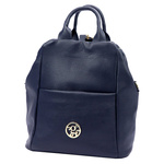 Torebko-plecak damski miejski ze skóry naturalnej z kieszeniami Gregorio