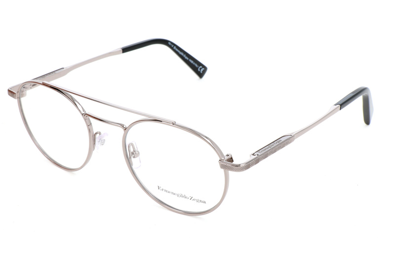 Okulary ERMENEGILDO ZEGNA EZ5118-14. Okulary, Kolor szary. Mężczyzna.
