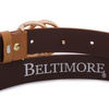 Skórzany pasek damski do spodni sukienki koła klasyczny camel Beltimore B09 : Rozmiar pasków - r.90-105 cm