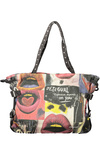 Czarna torebka damska Desigual Graffiato Blue Lifta