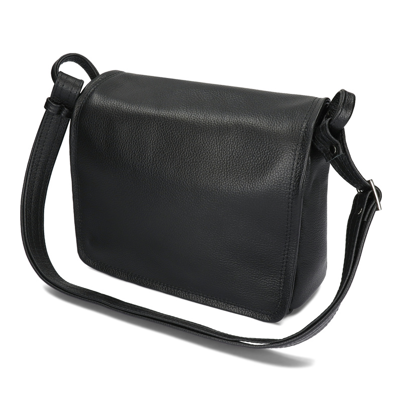 Listonoszka dwukomorowa skórzana klasyczna torebka na ramię Voyager