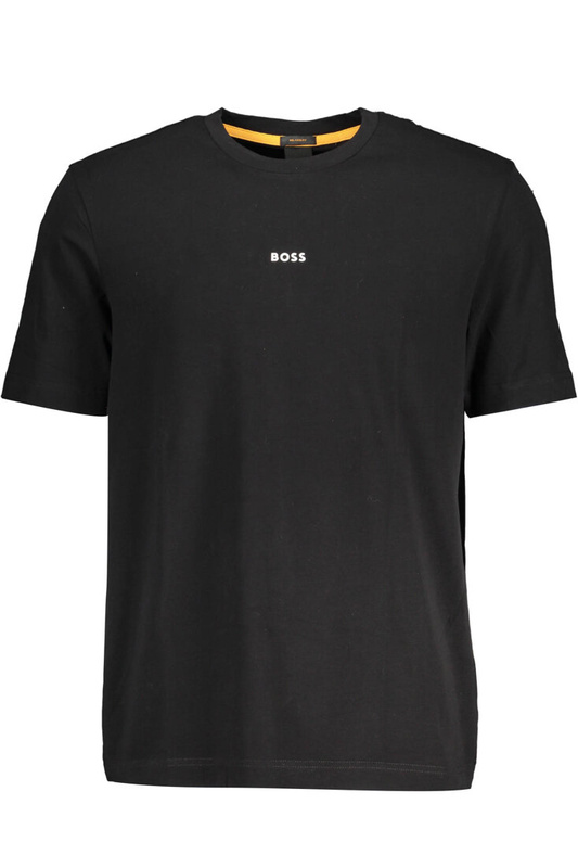 CZARNY MĘSKI T-SHIRT Z KRÓTKIM RĘKAWEM HUGO BOSS