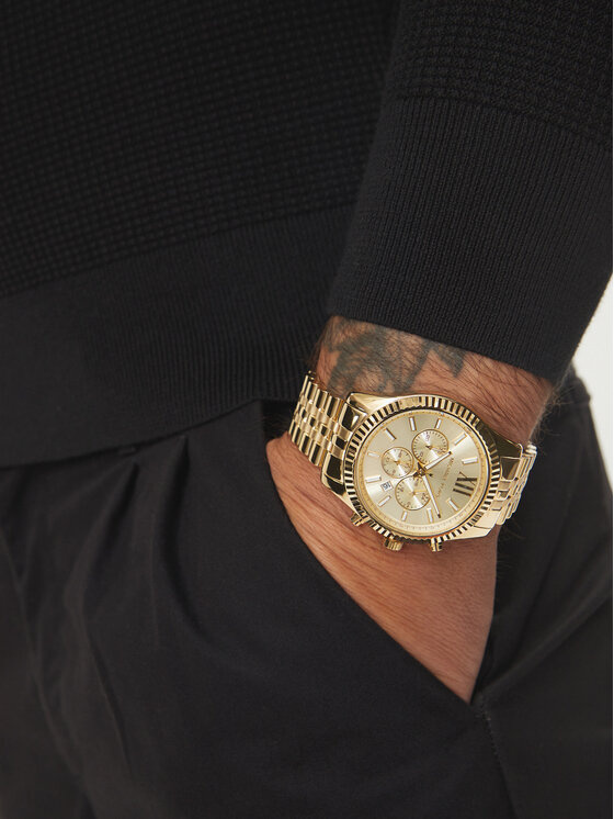 Zegarek MICHAEL KORS MK8281. Kwarcowy, Kolor złoty. Mężczyzna.