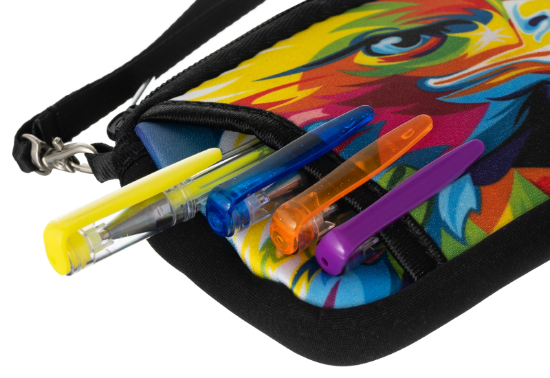 Etui kolorowe-piórnik/portmonetka dla dzieci - Loren
