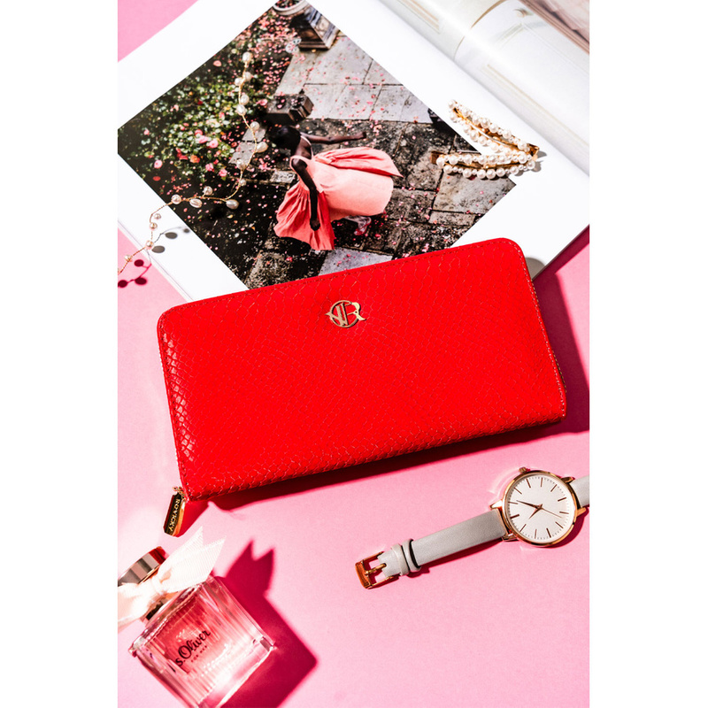 Duży Stylowy portfel damski na zamek od Rovicky