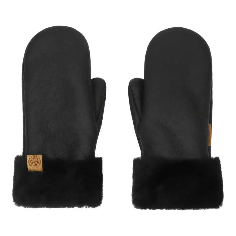 Ciepłe rękawiczki skórzane z jednym palcem owca