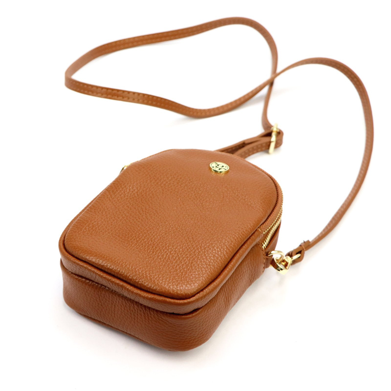 Mała skórzana damska listonoszka etui od Gregorio