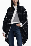 DESIGUAL PONCHO DAMSKI CZARNY