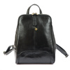 Florence Miejski Damski plecak skóra naturalna z kieszeniami na suwak
