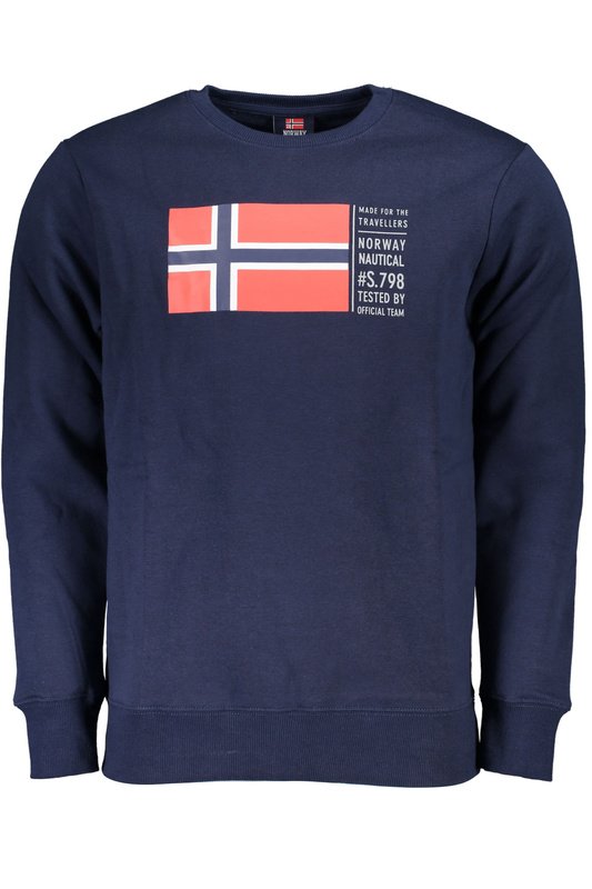 NIEBIESKA BLUZA BEZ ZAMKA MĘSKA NORWEGIA 1963