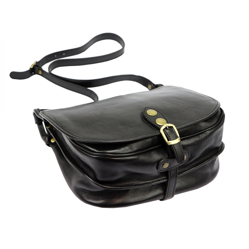 Florence skórzana damska listonoszka torebka na ramię dwukomorowa