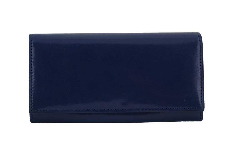 Skórzany portfel damski - Czarny