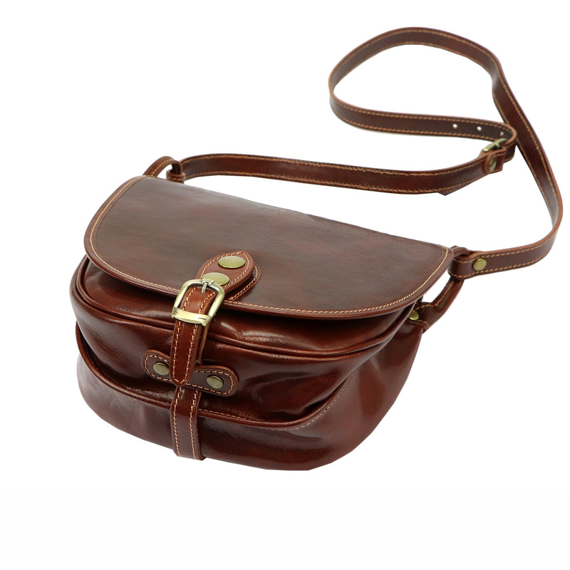 Florence damska listonoszka skóra naturalna torebka na ramię klapa magnes