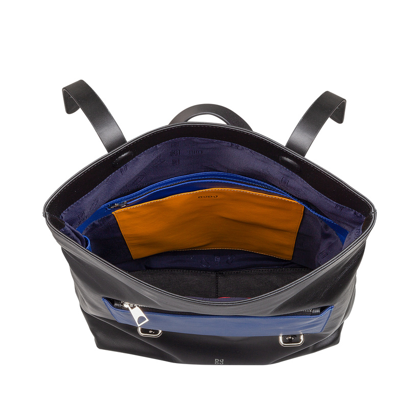 DUDU duży plecak z kieszeniami skóra naturalna plecak miejski