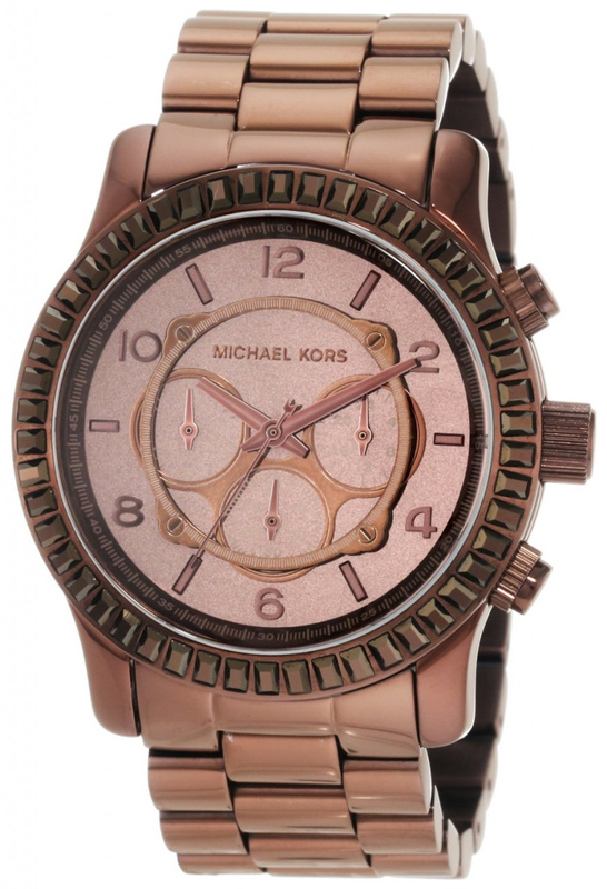 Zegarek MICHAEL KORS MK5543. Kwarcowy, Kolor różowy brązowy. Kobieta.