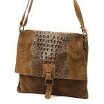 Damska torebka ze skóry naturalnej Luka 26-076 CROCO