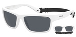 Okulary POLAROID PLD7031S6HT. Okulary przeciwsłoneczne, Kolor biały. Mężczyzna.