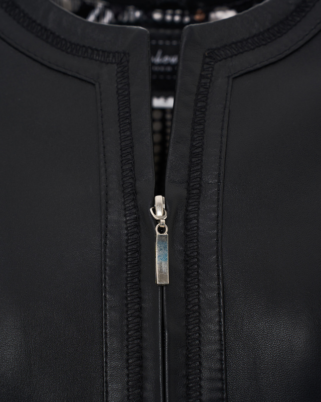 Skórzana kurtka "Aneta" z plisą