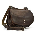 Klasyczna skórzana damska listonoszka vintage