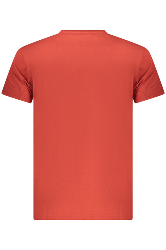 TOMMY HILFIGER MĘSKA KOSZULKA Z KRÓTKIM RĘKAWEM, CZERWONA