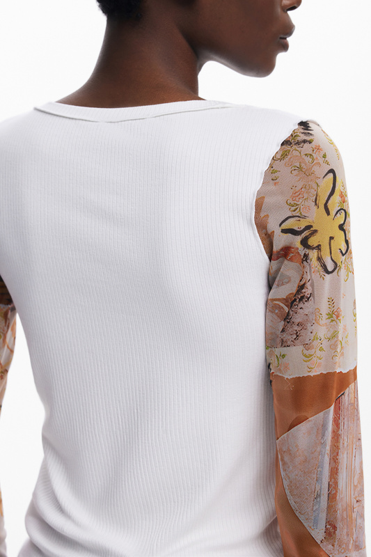 BIA�Y SWETER DAMSKI DESIGUAL