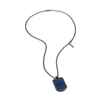 Biżuteria POLICE PJ26400PSUN02. Naszyjnik, Kolor szary. Mężczyzna.