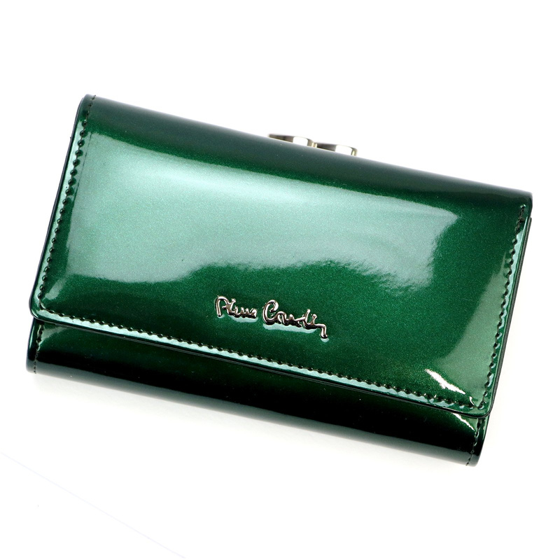 skóra naturalna + Damski portfel ze skóry ekologicznej Pierre Cardin 07 SHINY 108