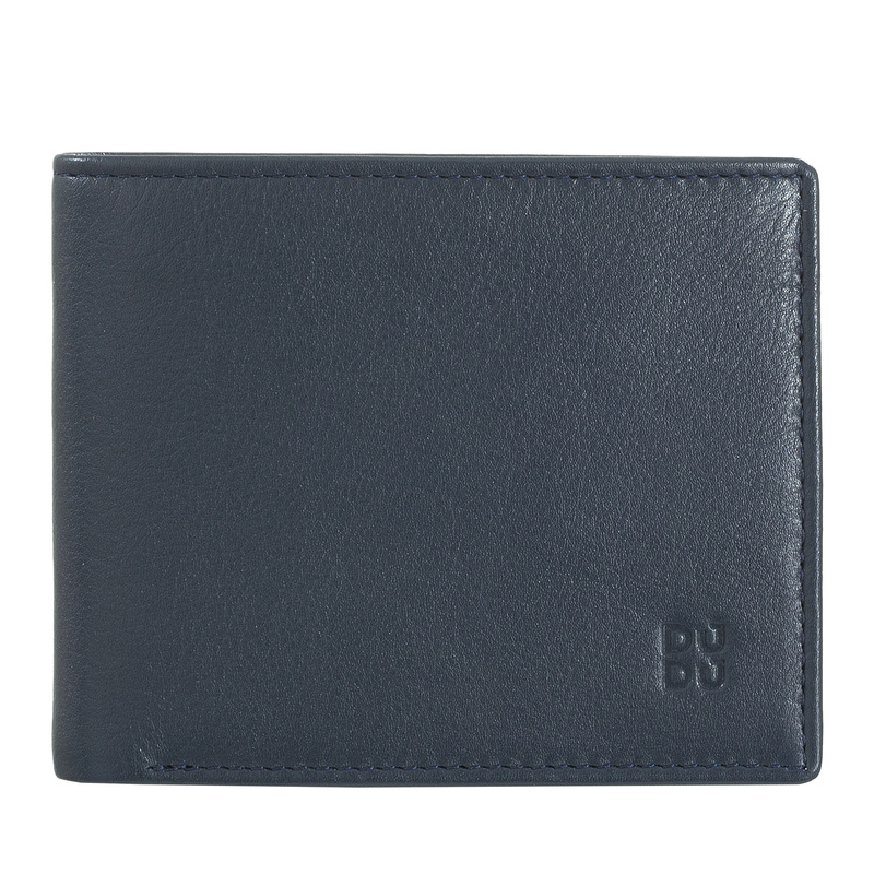 DUDU portfel składany skóra naturalna męski kompaktowa portmonetka