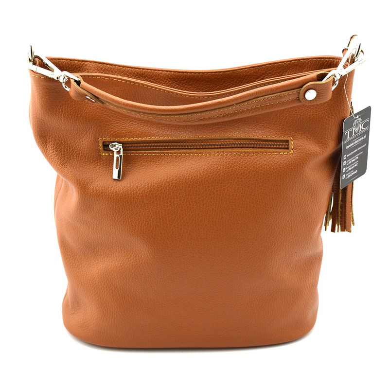 Shopperbag Torebka skórzana vp638 wiosenne kwiaty