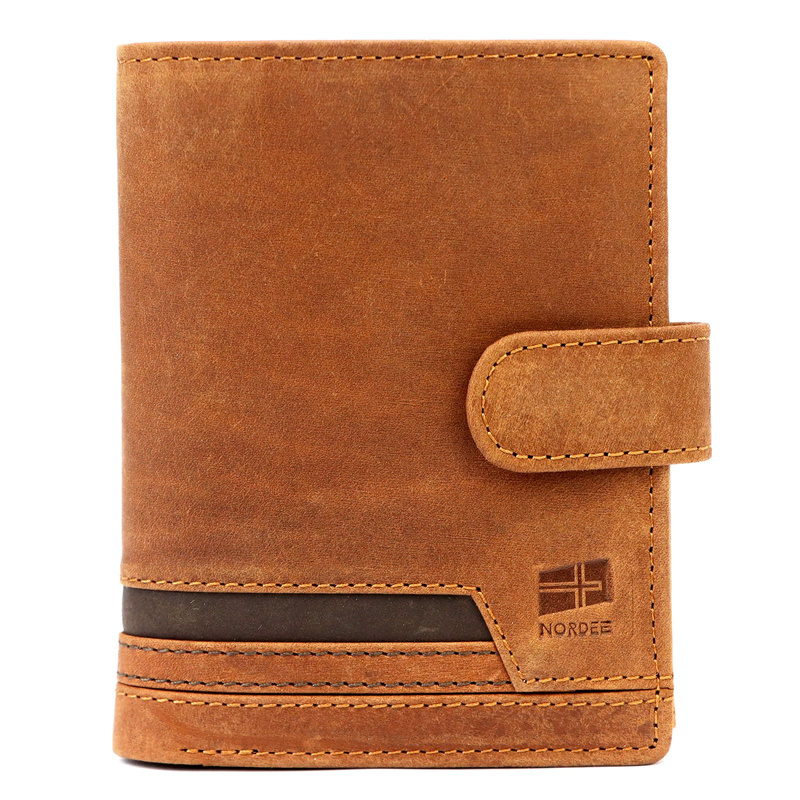Skórzany męski portfel Nordee HVAL N4L