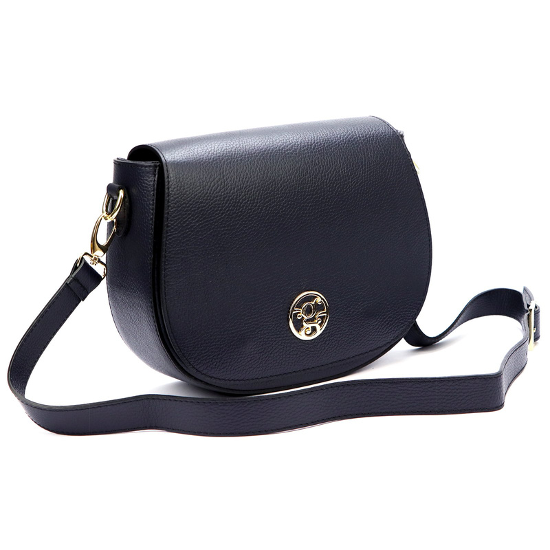 Gregorio damska listonoszka torebka przez ramię skóra naturalna z kieszenią