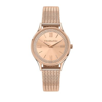 Zegarek TRUSSARDI R2453152505. Kwarcowy, Kolor różowy. Kobieta.