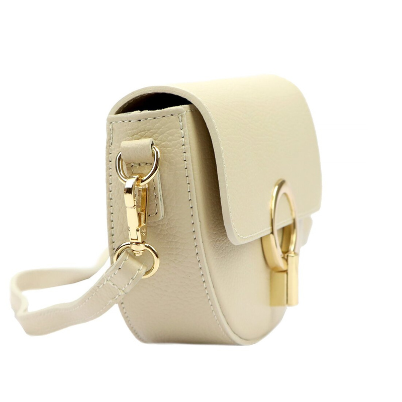 Vera Pelle damska listonoszka półksiężyc skóra naturalna torebka na ramię