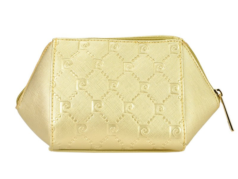Elegancka zapinana pojemna Damska kosmetyczka z logo Pierre Cardin