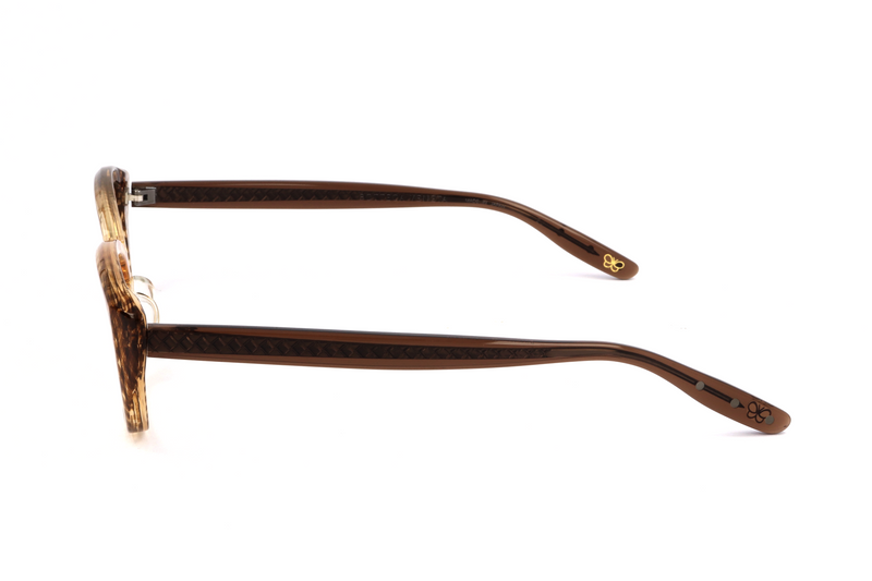 Okulary BOTTEGA VENETA BV601J5EL. Okulary, Kolor brązowy przezroczysty. Kobieta.
