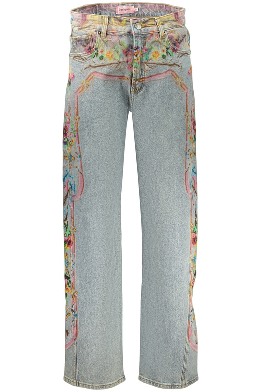 Niebieskie jeansy damskie Desigual Versalles