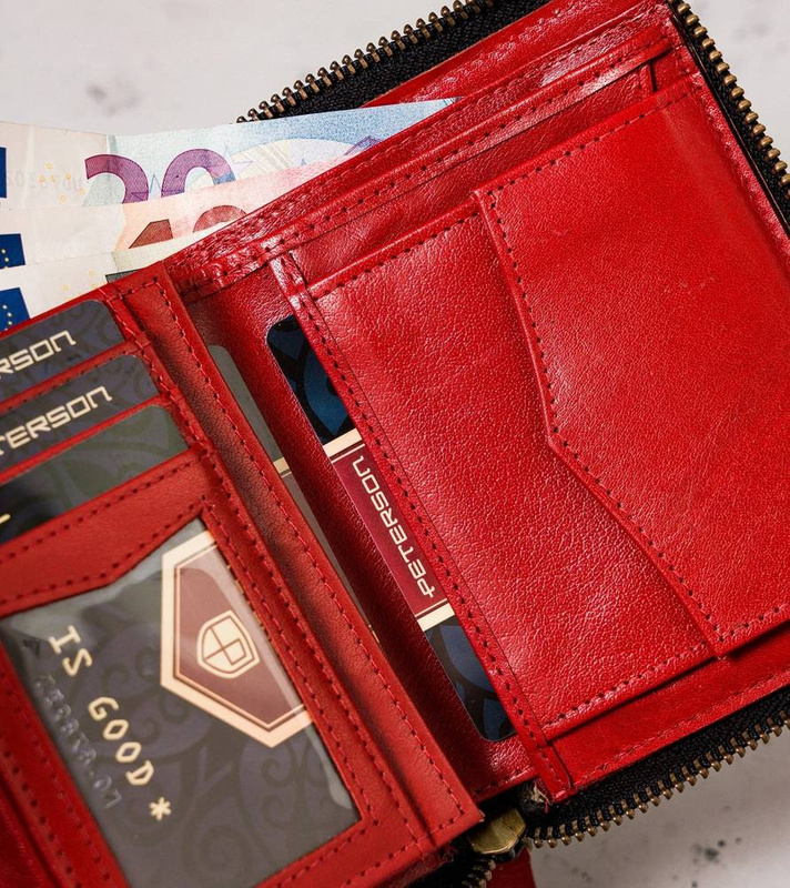 Skórzany męski portfel Peterson PTN 340.02