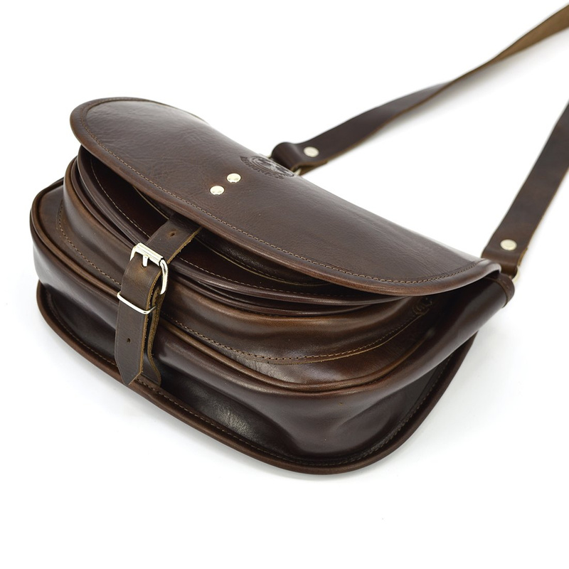 Klasyczna skórzana damska listonoszka vintage