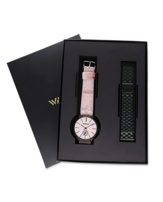 Zegarek WATXANDCO WABOXSPELL1. Kwarcowy, Kolor różowy. Kobieta.