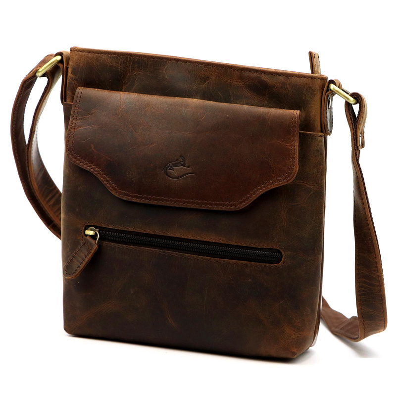 Andreas męska torba na ramię skóra naturalna saszetka przez ramię kieszenie