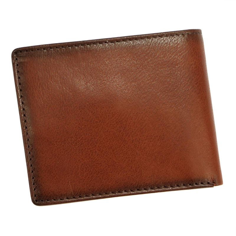 Rozbudowany pojemny męski portfel ze skóry naturalnej EL FORREST RFID