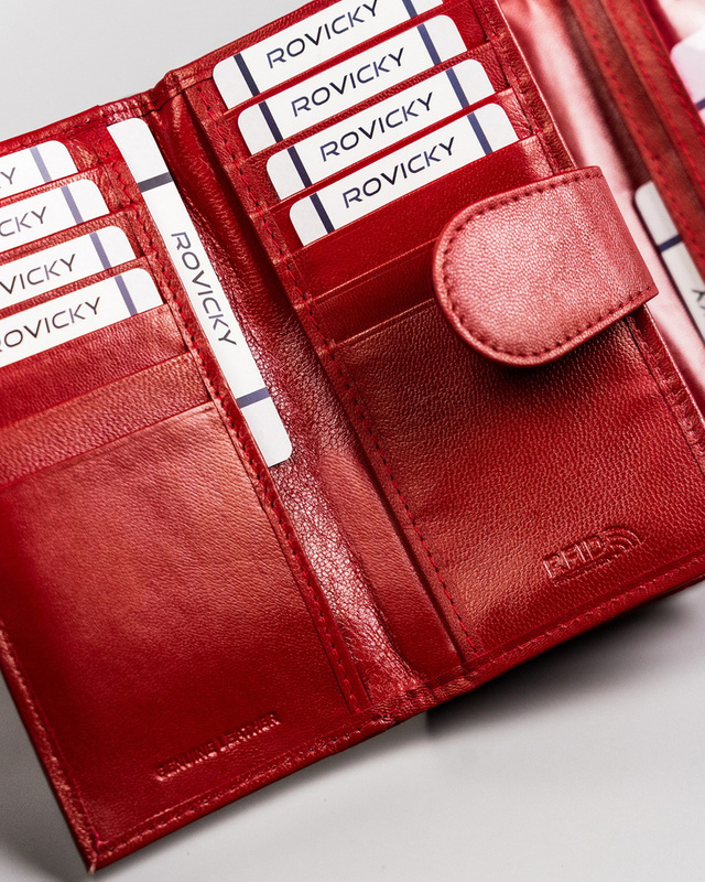 Skórzany damski portfel Rovicky R-RD-21-GCL-Q