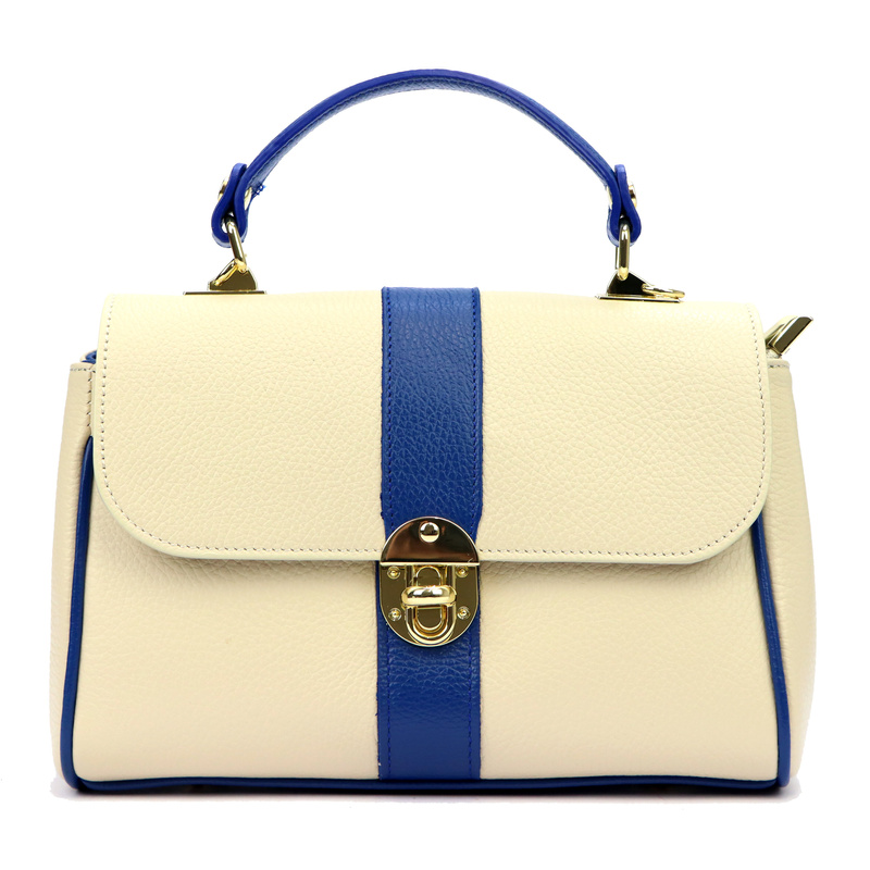 Luka Skórzana damska listonoszka z paskiem z organizerem torebka do ręki