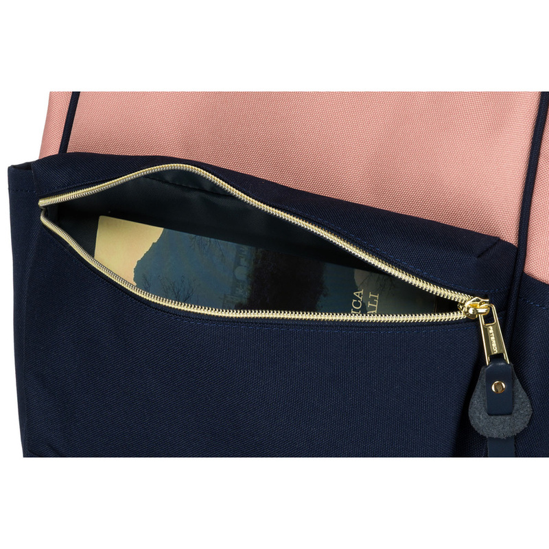 Damski plecak z tworzywa Peterson PTN ALFA NAVY+PINK