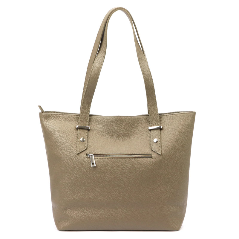 Vera Pelle skórzana damska shopperbag torebka na ramię z organizerem