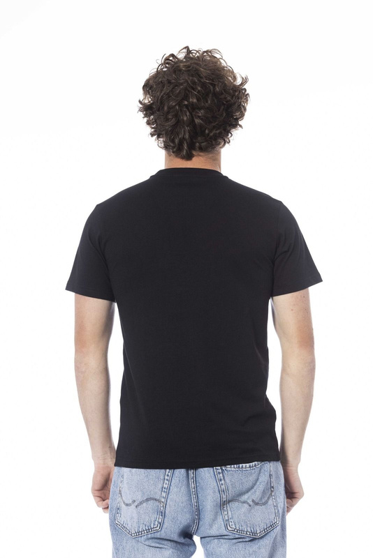 T-SHIRT MĘSKI Z KRÓTKIM RĘKAWEM KLASY CAVALLI CZARNA