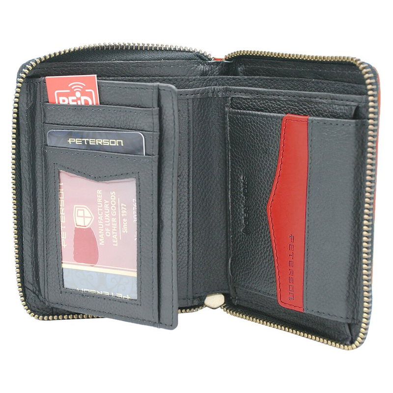 Skórzany męski portfel Peterson PTN 340.03