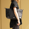 Nylonowa Torba damska shopper Solier FB48 Lestia czarna