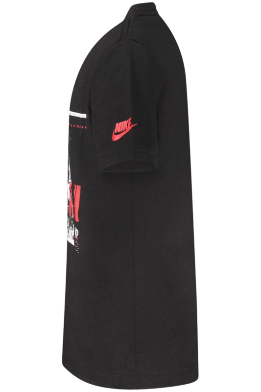 KOSZULKA JORDAN Z KR�TKIM R�KAWEM DLA DZIECI, CZARNA